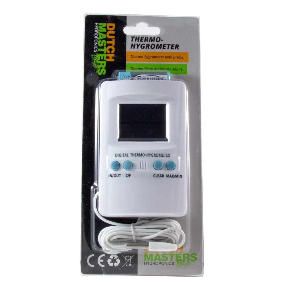 TERMO-HIGRÓMETRO DIGITAL MAX/MIN CON SONDA (DUTCH MASTERS)