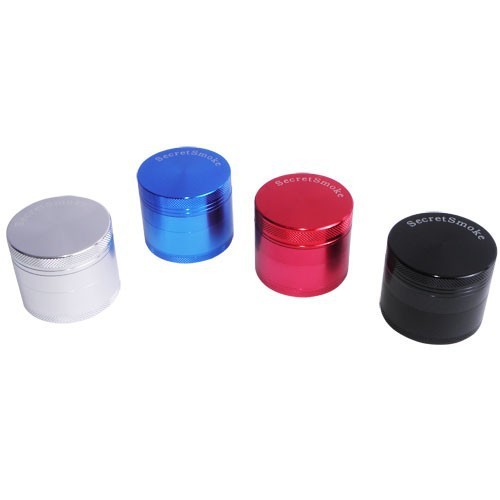 Grinder Secret Smoke 40 mm 4 Partes (negro,azul,rojo,plata)