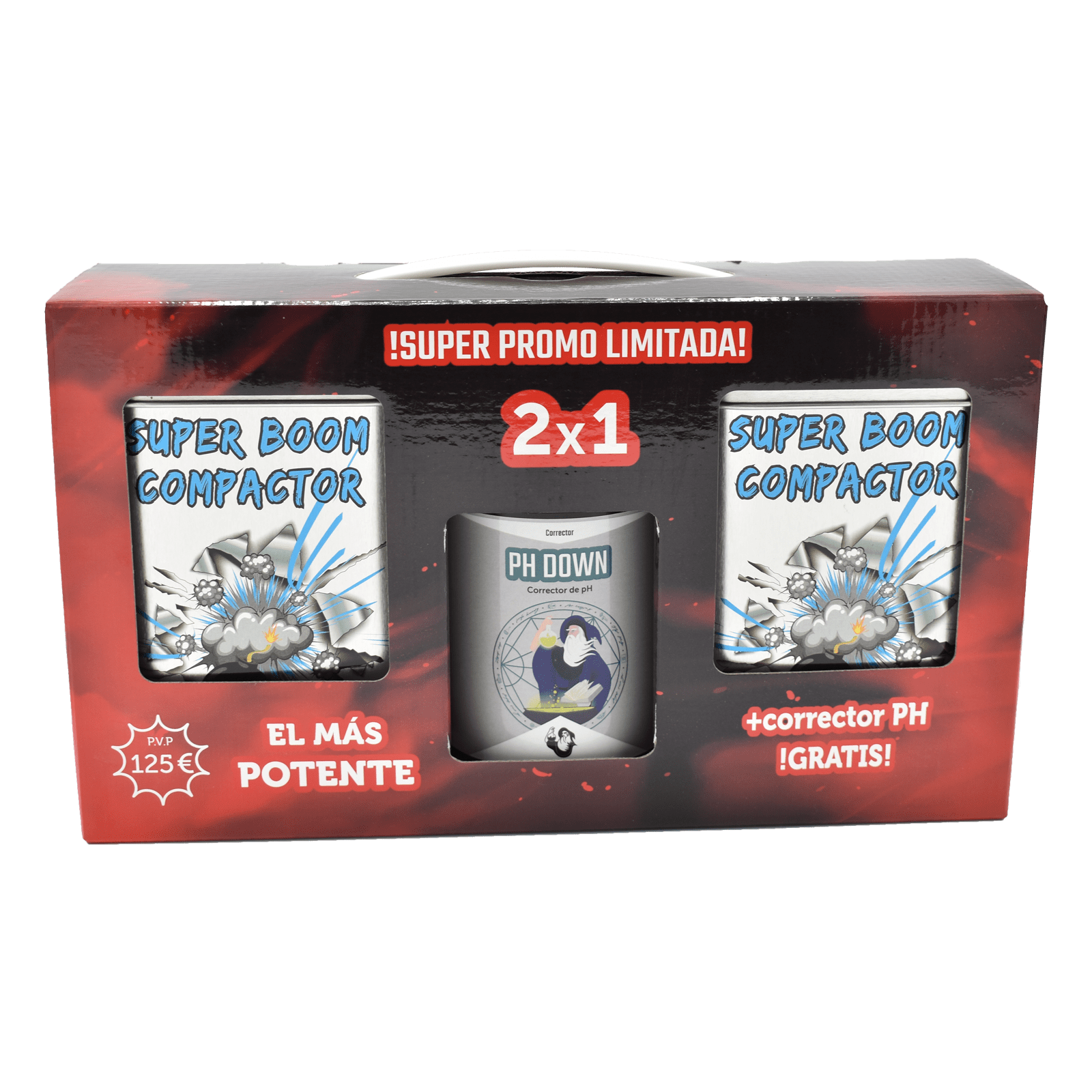 PACK 2x1 SUPER BOOM CKMPACTOR 390gr + CORRECTOR PH 600ml GRATIS