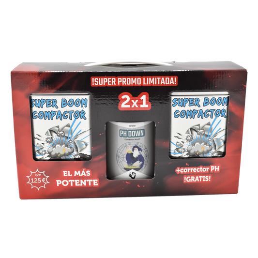 PACK 2x1 SUPER BOOM CKMPACTOR 390gr + CORRECTOR PH 600ml GRATIS