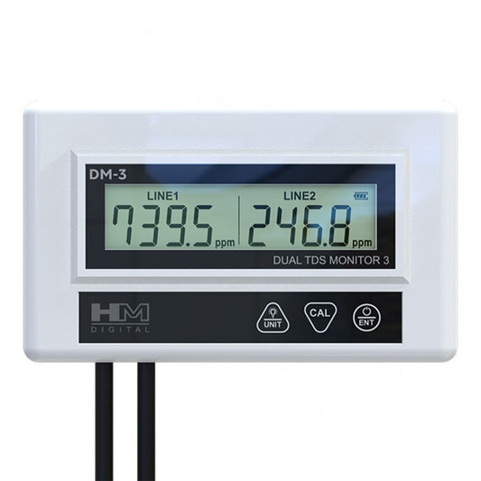 DM-3 Monitor en línea doble EC/TDS HM Digital