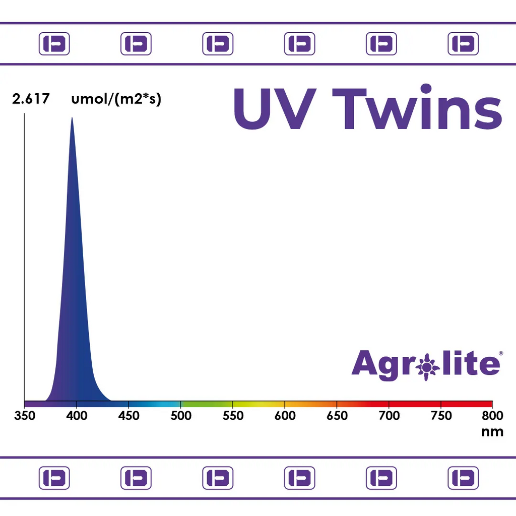 UV Twins 2x22W Agrolite