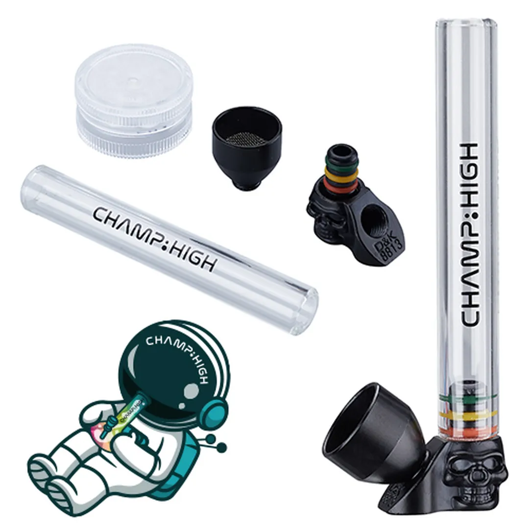 Pipa Cristal + Grinder