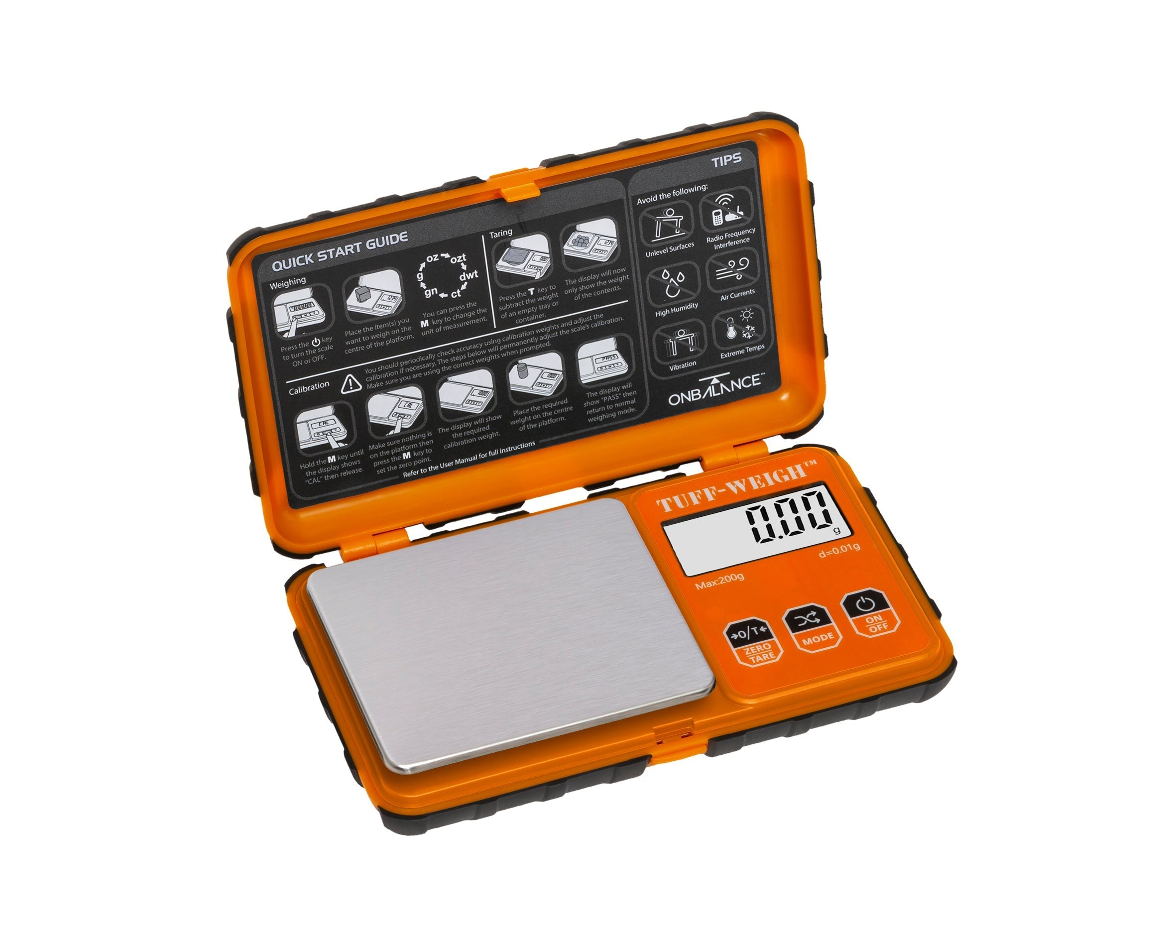 Báscula Tuff-Weigh Pocket 200 Naranja