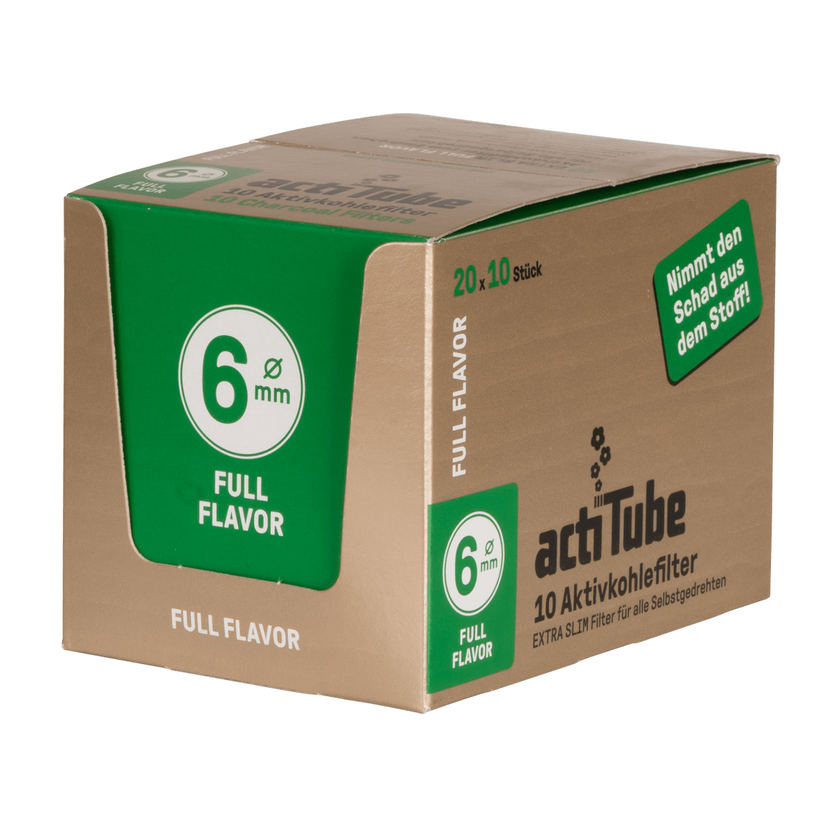 Boquillas ActiTube 6mm Extra Slim 200 unidades