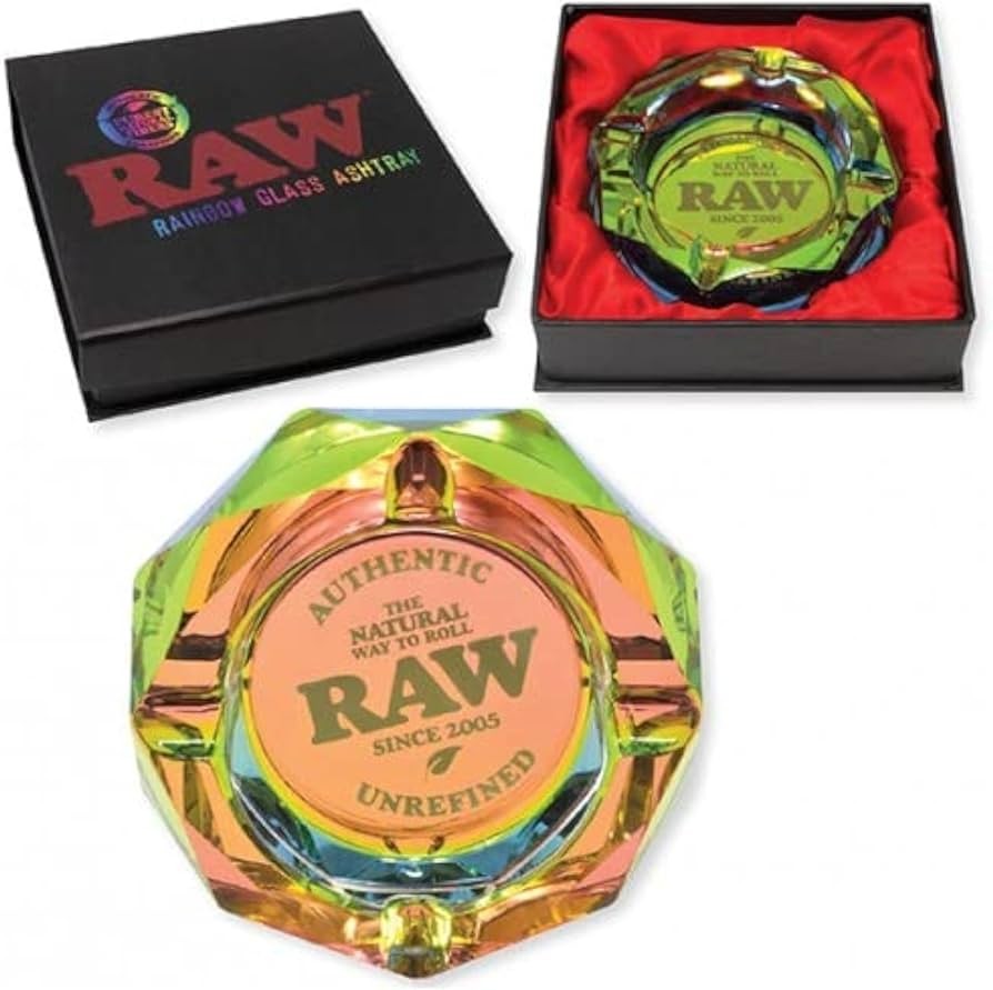 Cenicero Cristal Rainbow RAW