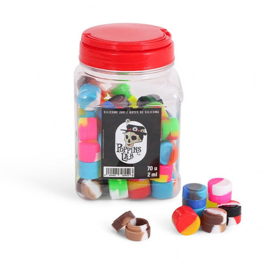 Botes de Silicona 2 ml Display 70 Uds Poppins Lab