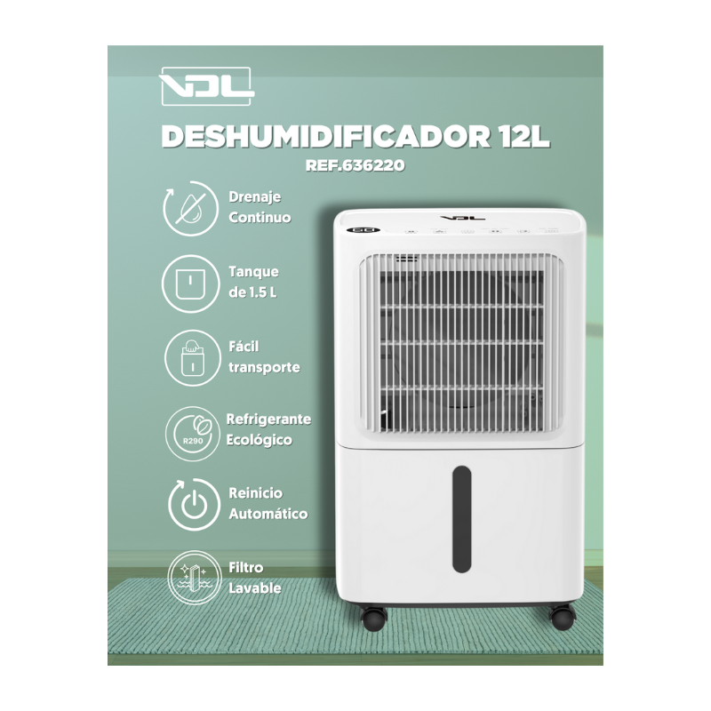 Deshumidificador 12 L/D VDL